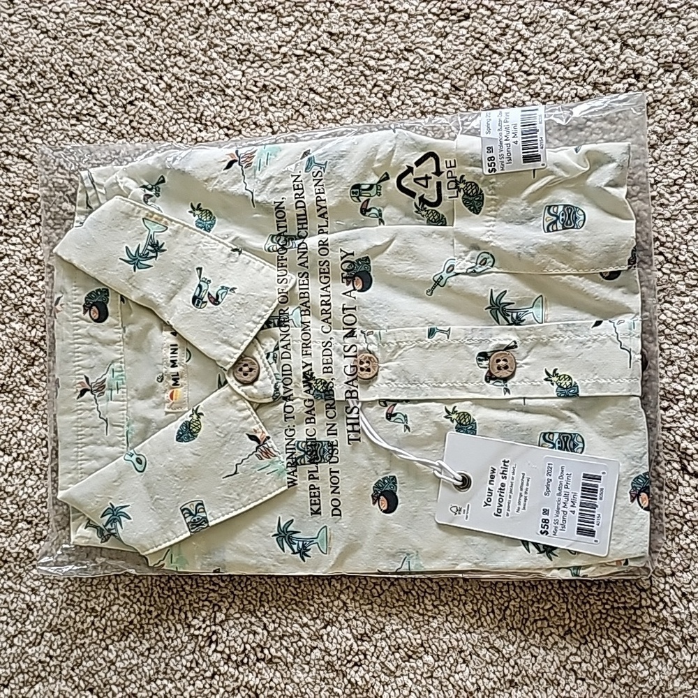 Marine Layer mini ss valencia button down shirt